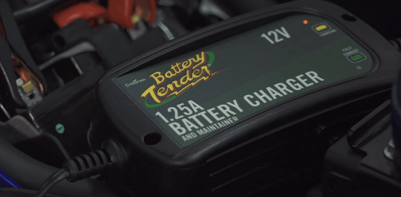 Battery tender charge a dead motorcycle battery