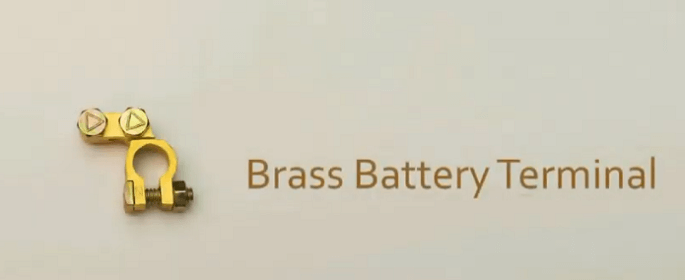 Brass battery terminal
