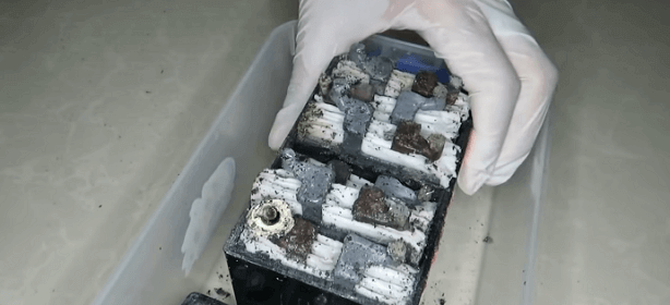 Dispose of a motorcycle battery