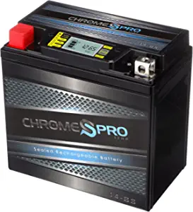 Chrome Pro YTX14-BS iGel Maintenance Free Replacement Battery