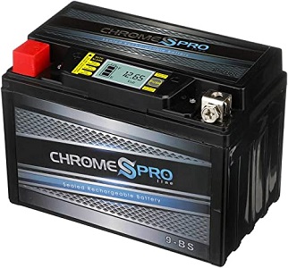 Chrome Pro YTX9-BS iGel Replacement Battery with Digital Display