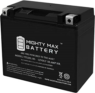 Mighty Max Battery YTX20L-BS Battery for Harley Davidson