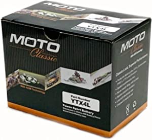 Moto Classic YTX12 Sealed Maintenance Free 220CCA Motorcycle Battery