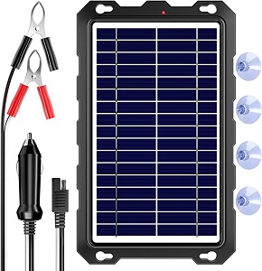 Upgraded 7.5W Solar Battery Trickle Charger Maintainer