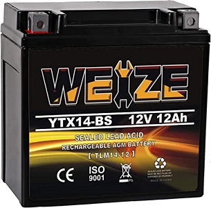 Weize YTX14 BS ATV Battery